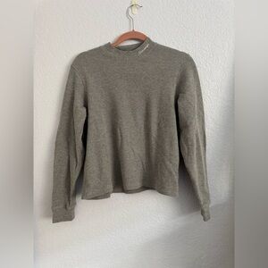 Saturdays NYC Cozy Gray Knit Sweater